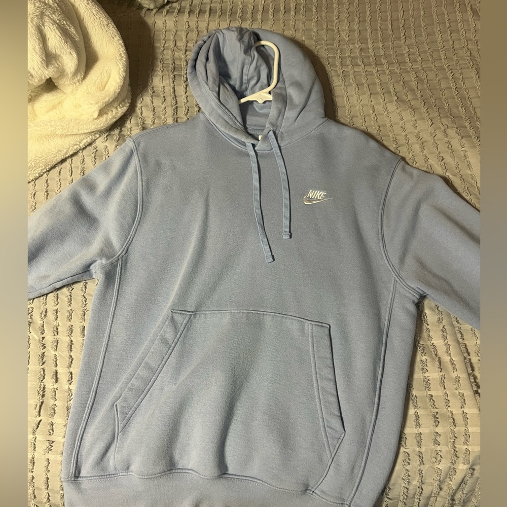 Light blue Nike pullover hoodie